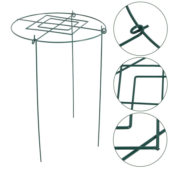 HAMPPLIES 2Pcs Garden Cucumber Trellis Iron Green Climbing Support for Vegetables
