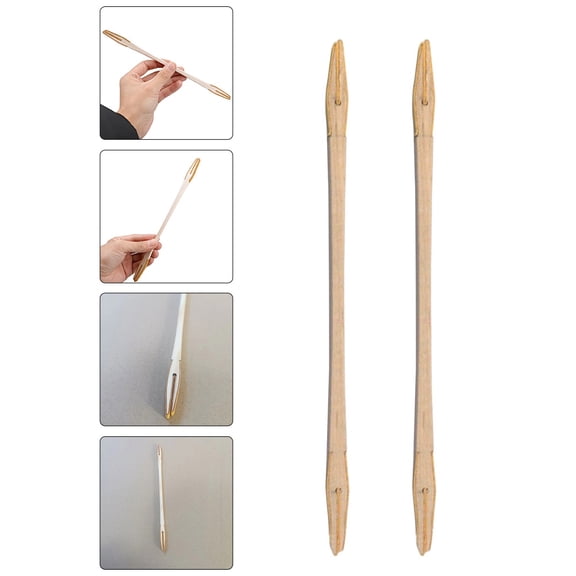 HAMPPLIES 2Pcs Khaki Wood Mute Sticks for Piano Tuning Mutes 10.2x0.2x0.2in