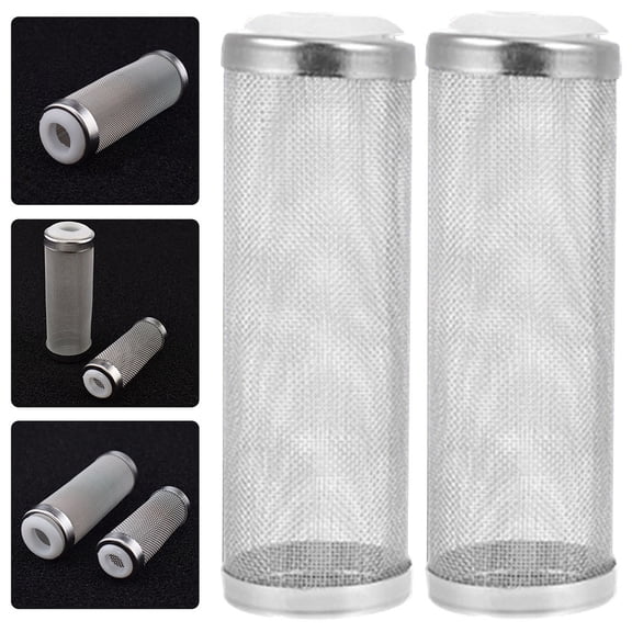 HAMPPLIES 2Pcs Aquarium Filter Mesh Basket Metal Strainer Lightweight Filter Guard