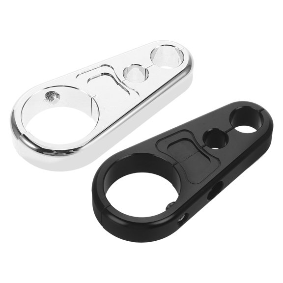HAMPPLIES 2Pcs Motorcycle Handlebar Cable Clamp Aluminum Brake Lever Clip for Stable Cable Holding