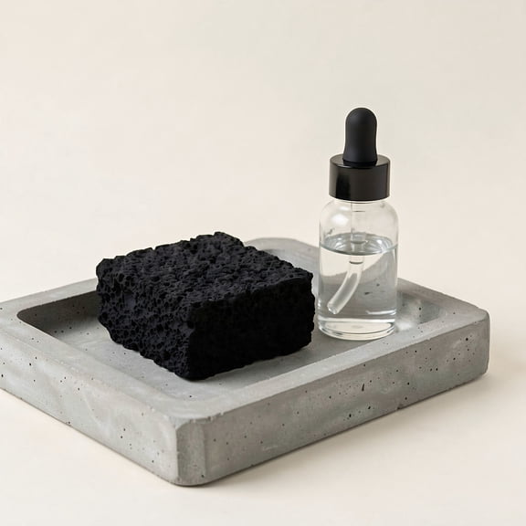 HAMPPLIES 2Pcs Natural Black Volcanic Diffuser Stones with Matte Finish for Home Decoration