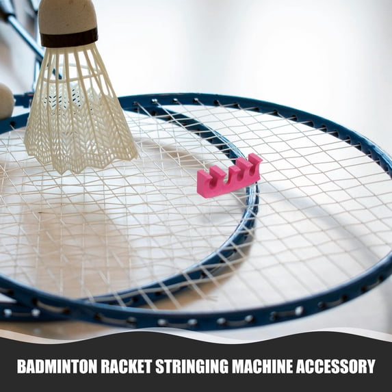 HAMPPLIES 2Pcs Pink Badminton Racket Stringing Accessory with Precise Control and Pressure Reducer for Racket Protection