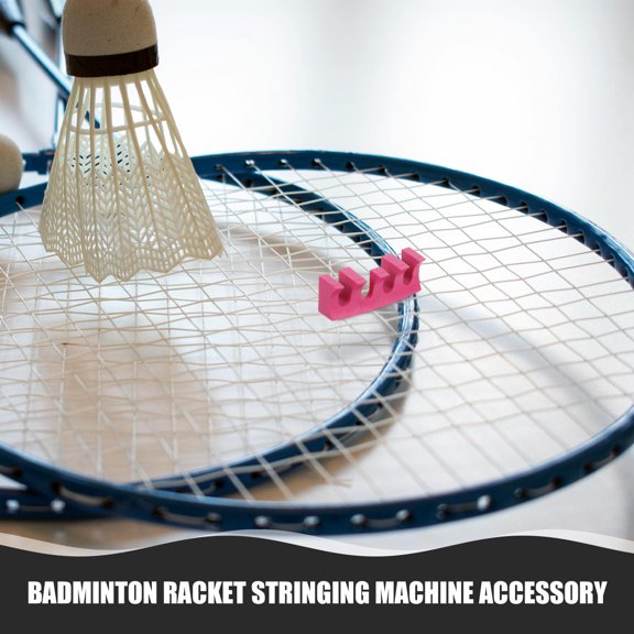 HAMPPLIES 2Pcs Pink Badminton Racket Stringing Accessory with Precise Control and Pressure Reducer for Racket Protection