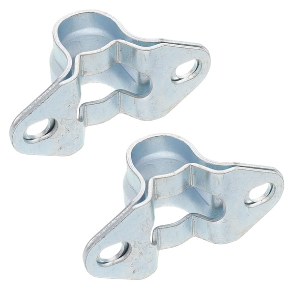 HAMPPLIES 2Pcs Pipe Saddle Clamp Heavy Duty Steel Pipe Support Bracket for Trailer and Box Truck Doors