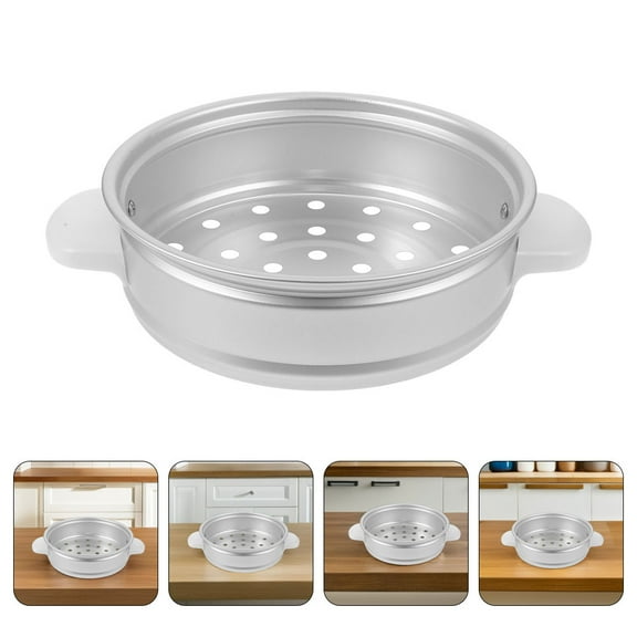 HAMPPLIES 2Pcs Plastic Dumpling Steamer Basket For Rice Cooker Small Families Daily Use 10.6X8.2X2.4in