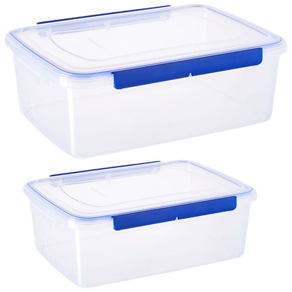HAMPPLIES 2Pcs Portable Dough Proofing Box Airtight Container for Picnic Camping and Cooking