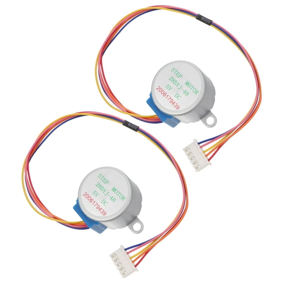 HAMPPLIES 2Pcs Premium Plated Silver Stepper Motors for Cnc Machines Featuring Fast Accurate Rotation