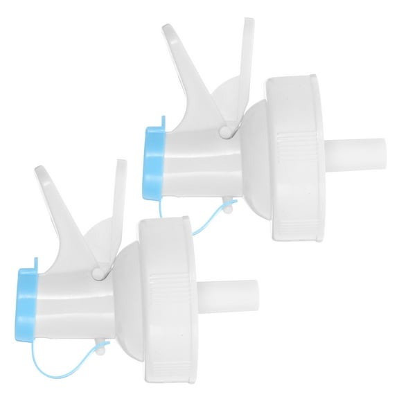 HAMPPLIES 2Pcs Push Button Spigot for Water Jug White Plastic Water Dispensing Tap Valves