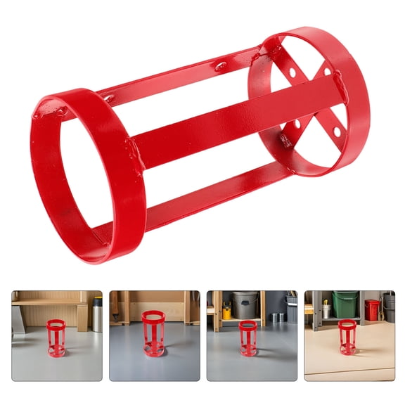 HAMPPLIES Heavy Duty Red Bracket, Iron Wall Mount Holder for , Garage, Vehicle, 2 Pack