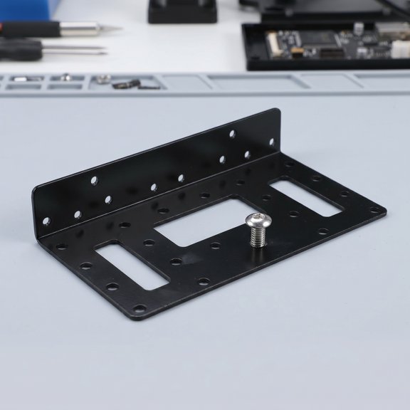 HAMPPLIES 2Pcs SSD Mounting Bracket Black Metal Hard Drive Rack with Enhanced Stability for Desktop