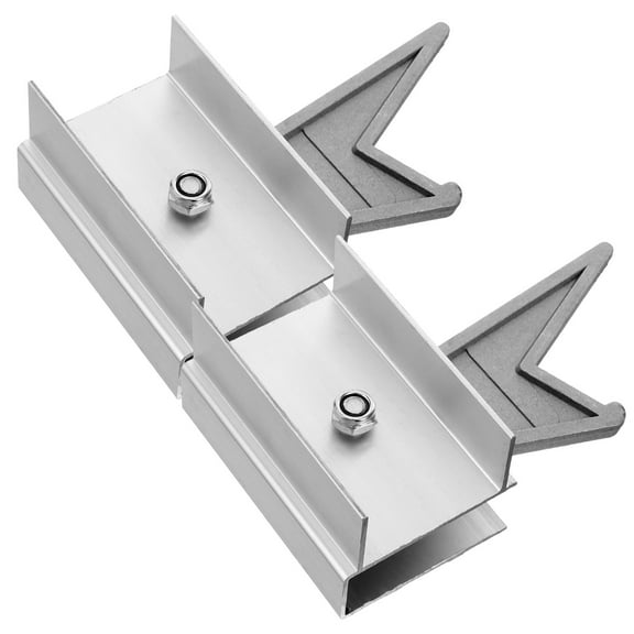 HAMPPLIES 2Pcs Silver Stainless Steel Ladder Rung Locks for Extension Ladder Stabilizer Home Use 11.8x3.0x1.6in