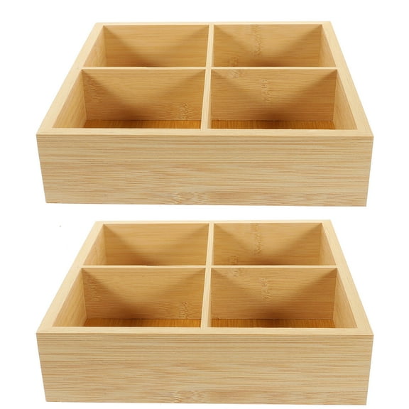 HAMPPLIES 2Pcs Small Serving Tray With Compartments For Birthday Events And Food Preservation