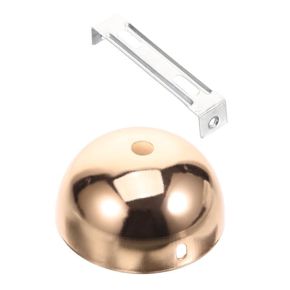 HAMPPLIES 2Pcs Space Efficient Golden Ceiling Canopy for Pendant Lights Flush Mount Installation