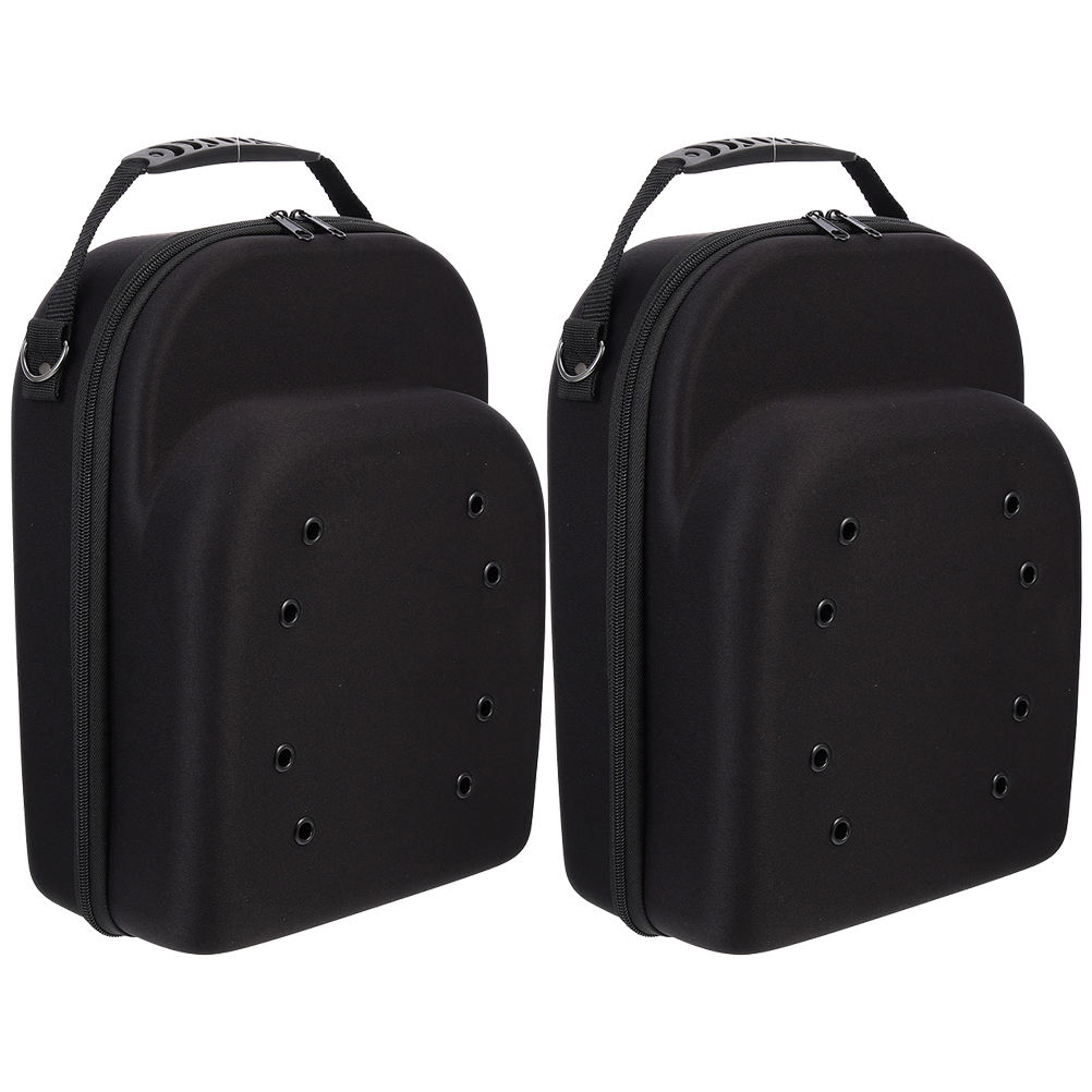 2Pcs Space-Saving Hat Organizer for Travel Convenience in Black 12.6x9.4x5.5in