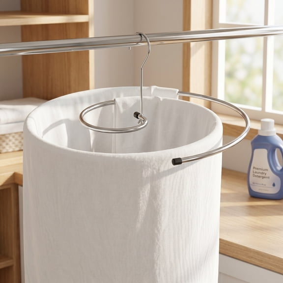 HAMPPLIES 2Pcs Spiral Quilt Rack Plated Silver Blanket Hanger for Home Large Sheet Drying Space Saver