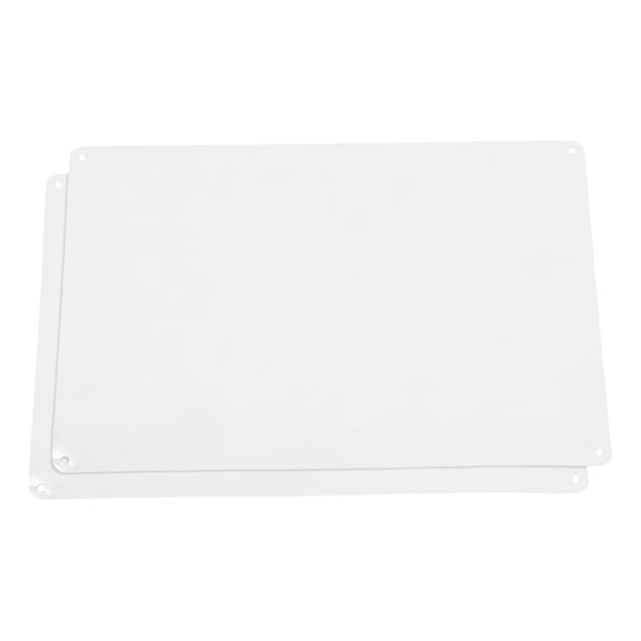 HAMPPLIES 2-Pack Sublimation Aluminum Blank Signs for Business Owners, Metal Plates for Custom Printing
