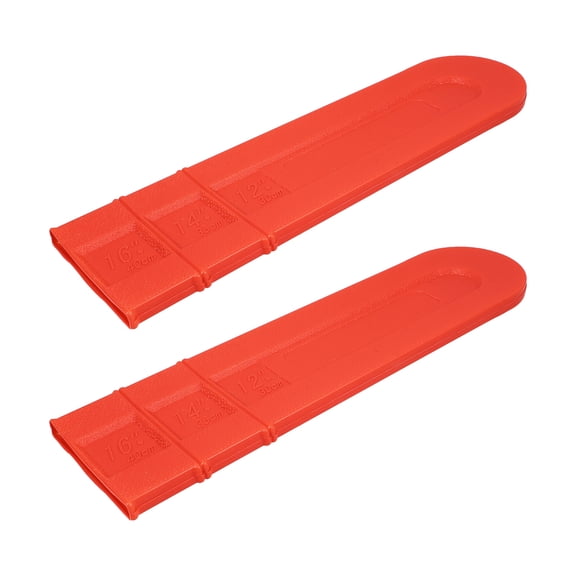 HAMPPLIES 2Pcs Universal Orange Chainsaw Bar Guard with Sturdy Construction for Chain Protection and Storage