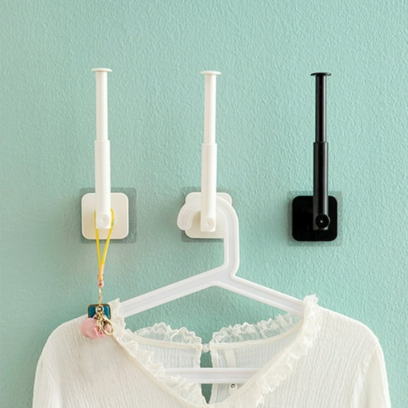 HAMPPLIES Heavy Duty Plastic Wall Hanger 2Pcs Home Organization