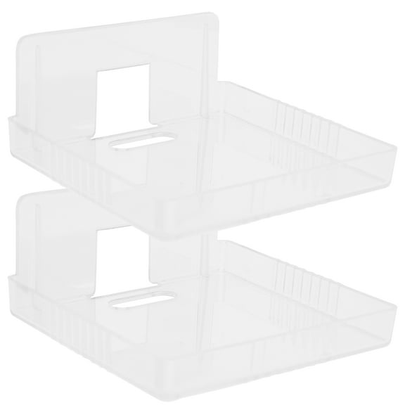 HAMPPLIES Adhesive Mounting Security Camera Shelf Transparent PP 2Pcs