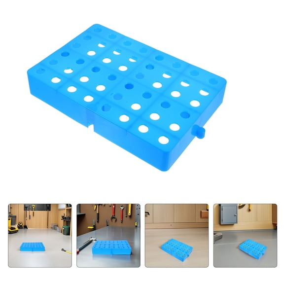 HAMPPLIES 2Pcs Waterproof Plastic Slatted Flooring Pallet for Stable Warehouse and Garage Storage