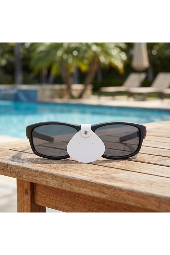 2Pcs White Soft PU Nose Pads for Glasses Sunglass Nose Cushion Stable Support for Sports
