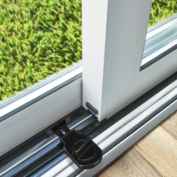 HAMPPLIES 2-Pack Sliding Window Security Locks for Home Safety and Easy Installation