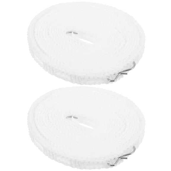 HAMPPLIES Wear-Resistant Windproof Clothesline White Pe for Outdoor Travel