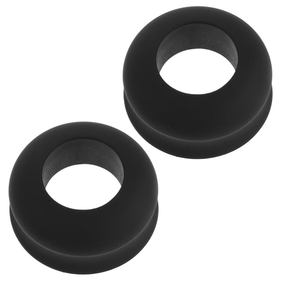 HAMPPLIES 2Pcs Youth Baseball Bat Choke Up Rings Black with Quick Adjust Design and Non Slip Surface