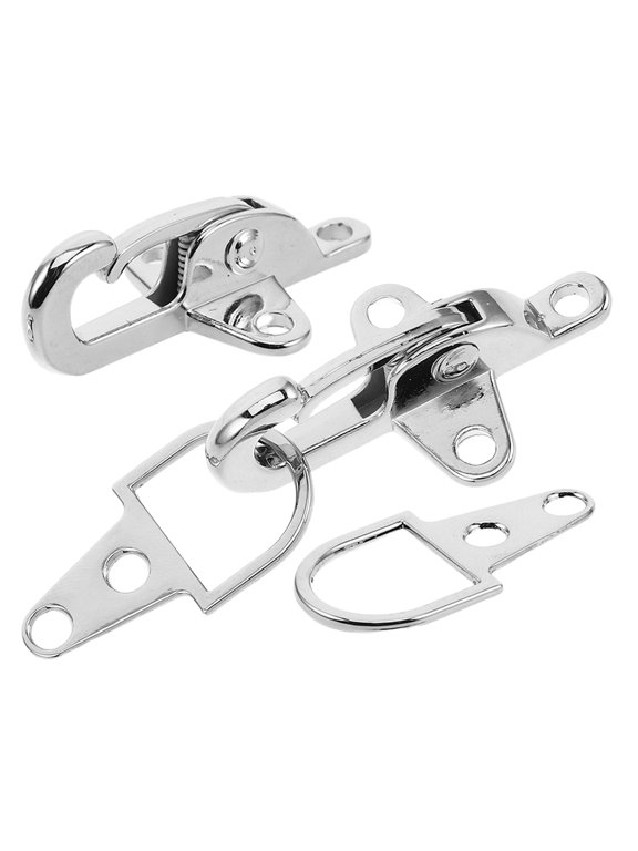 Plated Metal Toggle Buckle 5cm Coat Fastener 2 Sets