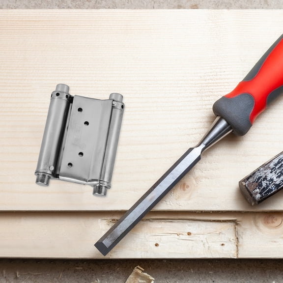 HAMPPLIES 2-Pack Self-Closing Spring Door Hinges for Residential Doors, Gates, Fences with Smooth, Quiet, and Easy Closure