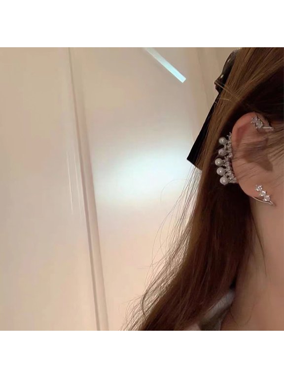 2-Pack Zinc Alloy Ear Bone Clips, Elegant and Stylish Ear Clip Accessories for Women