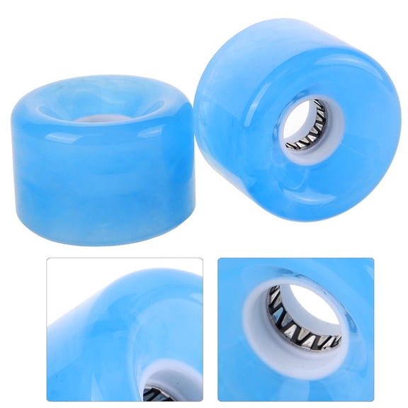 HAMPPLIES Sky PU Skateboard Wheels 2-Pack for Fast and Upgrade