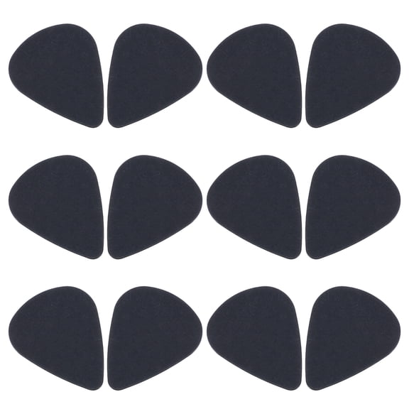 HAMPPLIES 30Pcs Black Plastic Guitar Picks for Acoustic Electric Bass Ukulele Suitable for Strumming
