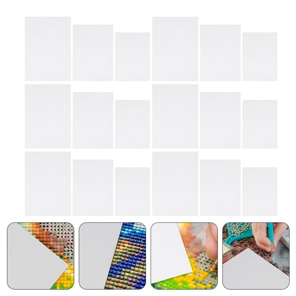 HAMPPLIES 30Pcs Plastic Films for Diamond Drawing and Home DIY in A4 A5 A6 Sizes