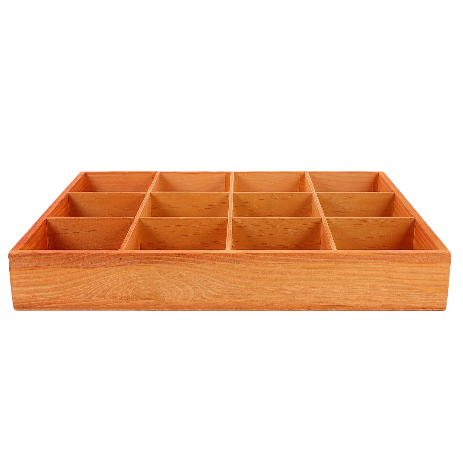 HAMPPLIES 34.00X27.00X5.00In Wood Multi-Compartment Storage Box for ...