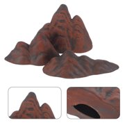 HAMPPLIES Coffee Ceramic Micro Zen Landscape Rocks for Elegant Home and Office Decor