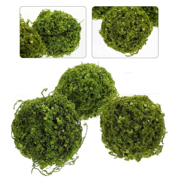 HAMPPLIES 3Pcs Fake Hanging Topiary Balls Plastic for Scene Layout Decor 12In