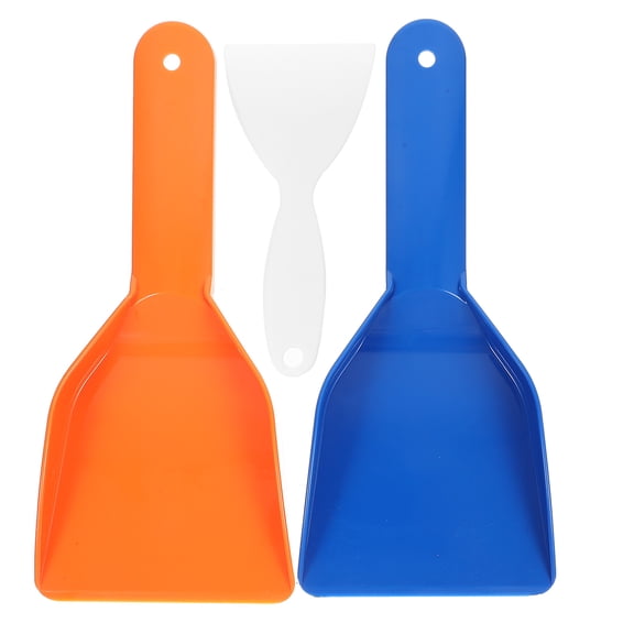 HAMPPLIES 3-Pack Ice Scrapers for Freezer Cleaning, Made of PP Material, Assorted Colors for Easy Use