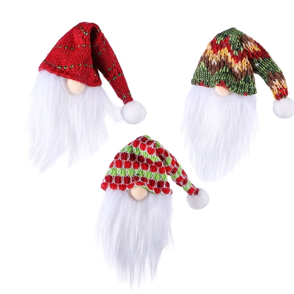 HAMPPLIES 3Pcs Polyester Wine Bottle Cover Assorted Color Doll Shape Classic Style Home Decoration