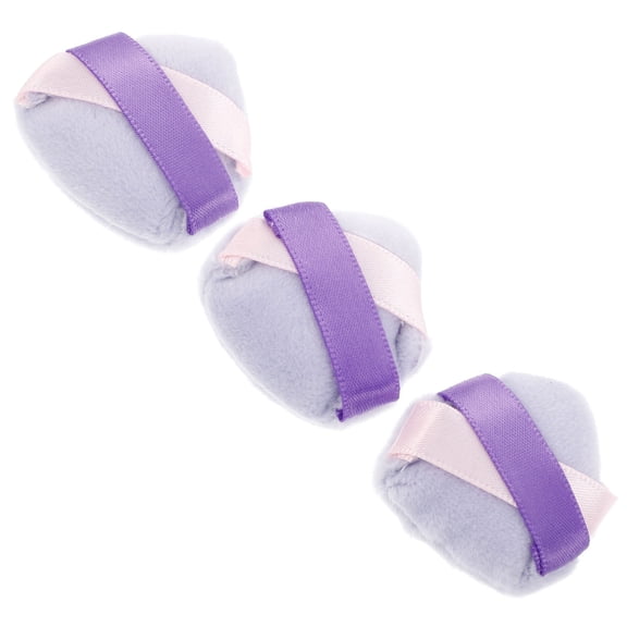 HAMPPLIES 3Pcs Portable Blue Makeup Sponge Puff for Loose Powder Blending