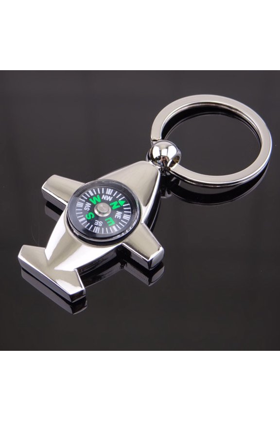 3-Pack Portable Zinc Alloy Compass Keychain Pendant for Outdoor Climbing, Fishing, Hiking and Camping Use