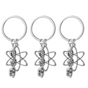 HAMPPLIES 3Pcs Science Key Ring Chemistry Pendant with Unique Attachments for Keys and Bags