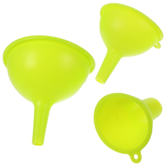 HAMPPLIES 3Pcs Set of Conical Silicone Funnels for Household Users in Kitchen Bottle Filling