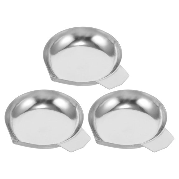 HAMPPLIES 3pcs Stainless Steel Scale Pan Waterproof Ideal For Jewelry Measurement And Lab Weighing Tasks