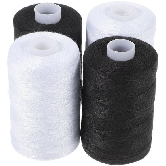HAMPPLIES 4 Rolls Hand Embroidery Thread Machine Sewing Repair Clothes 1000 Yards per Roll