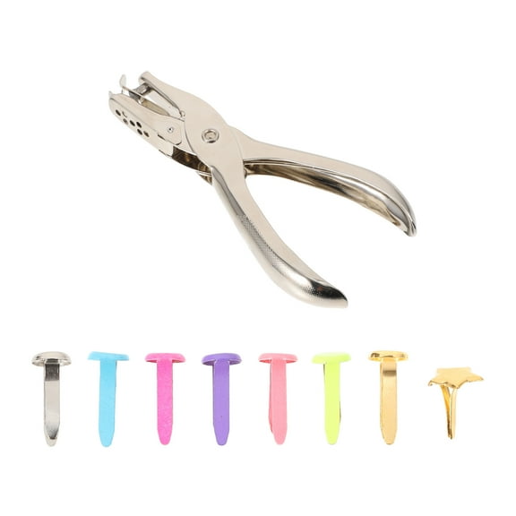 HAMPPLIES 400Pcs Paper Fastener Alloy With Gold And Silver Color For Diy Projects And Crafting Activities