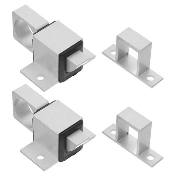 HAMPPLIES 4-Pack Aluminum Alloy Spring Loaded Gate Latches for Secure Door and Gate Locking