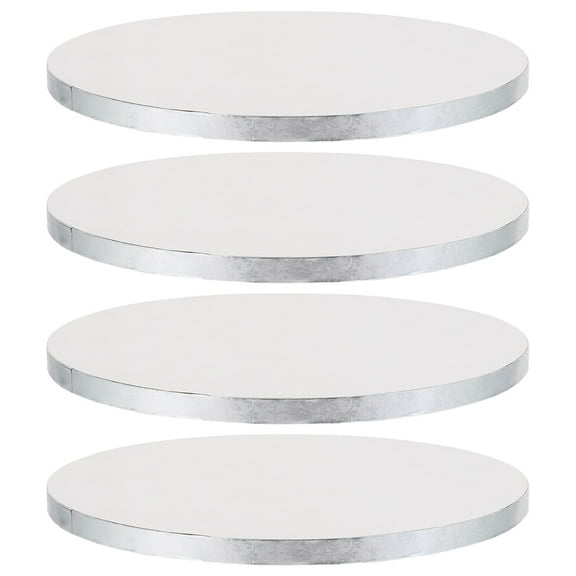 HAMPPLIES 4Pcs Cake Baking Accessories Silver Square for Parties Cake Decoration Support