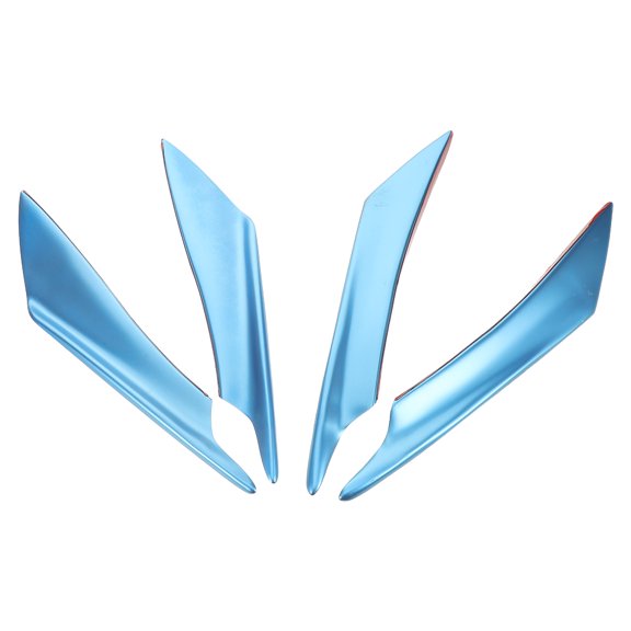 HAMPPLIES 4Pcs ABS Front Bumper Canards Spoiler for Vehicle Exterior Modification