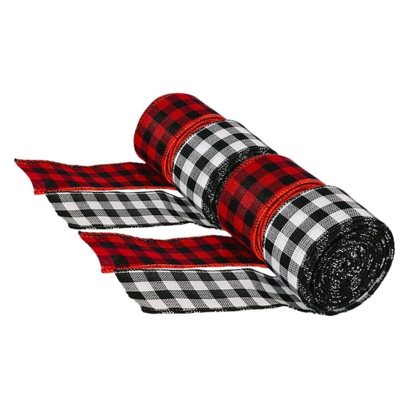 HAMPPLIES Tree Ribbon Checkered 4Pcs 236.2X1.97X0.2In